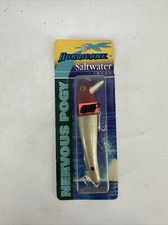 Hurricane Saltwater Series Nervous Pogy Bait Lure Red Head 4-1/2" NOS