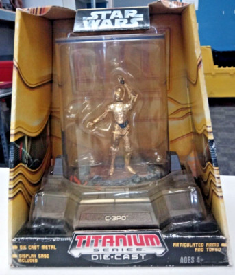 2006 Star Wars TITANIUM Series Die-Cast C-3PO in Original Box