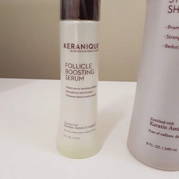 Champú estimulante Keranique Follicle Boosting Serum suplementos para cabello cuero cabelludo Foto 2 de 4