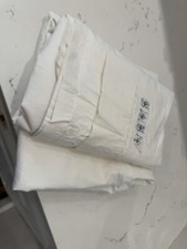 Baby Crib Sheet 2 Flat Sheets White One Wirh Embroidered  baby  