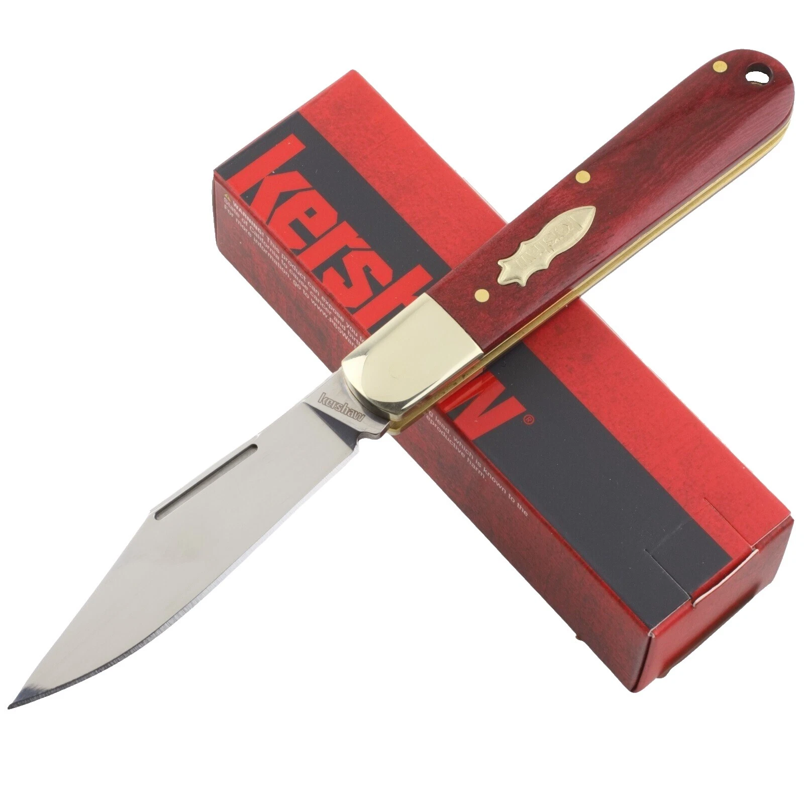 Cuchillos plegables Kershaw mango de Hueso de colección