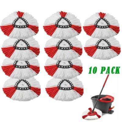 5x 10x Wischbezug Clean Moppkopf Ersatzkopf für Vileda Turbo Wischmop Easy Wring