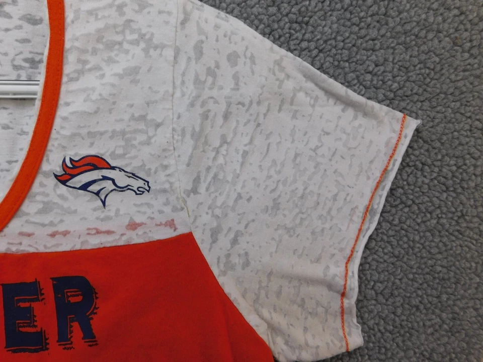 Женская футболка с коротким рукавом NFL Team Apparel Denver Broncos M оранжевая/белая - Изображение 4 из 4