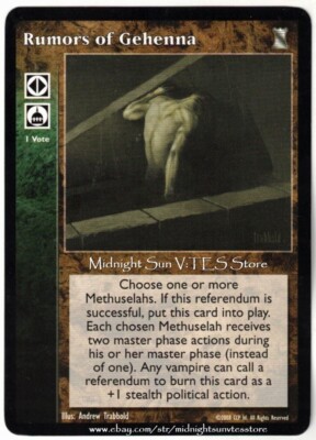 Rumors of Gehenna Keepers of Tradition V:TES VTES Vampire CCG