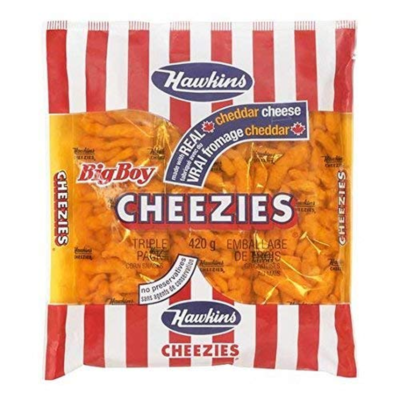Hawkins Made with Real Cheddar Cheese Cheezies, Triple Pk14.8oz