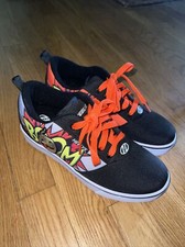 Heelys Youth 6 EU38 Comic BOOM Zapatillas con Ruedas Patines Amarillo Rojo Negro Usadas en Excelente Condición