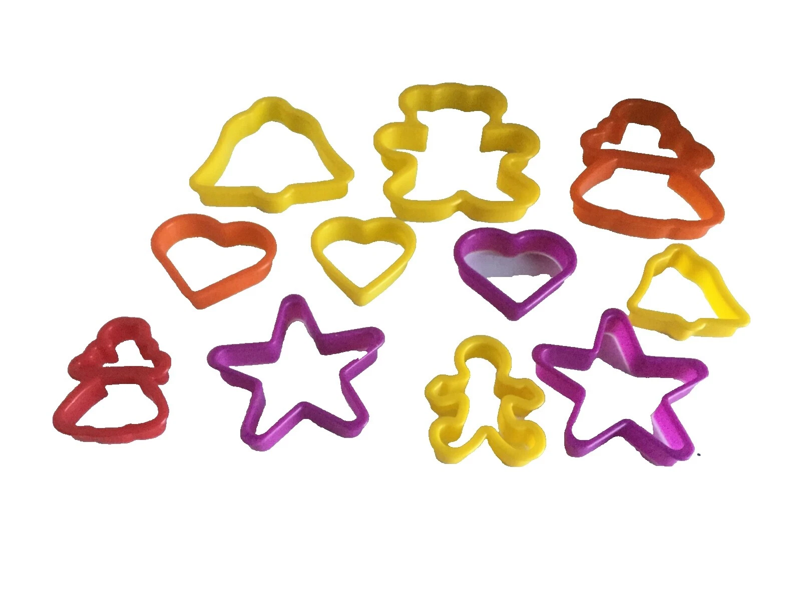 Cortadores de Galletas de la estrella de plástico de corazones