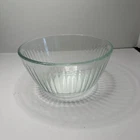 Pyrex 6C Clear Green Tint Ribbed Mixing Bowl 1.6L  #7402-5 USA  No Lid Open Box