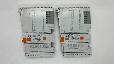 Lot of 2: Beckhoff KL9010 Industrial module bus end terminal -25 - 60°C; IP20
