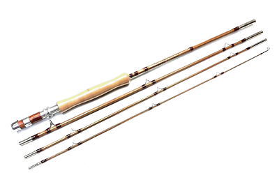 Canne à Mouche En Bambou ZHUSRODS 7'6" 5wt - 3 Sections / 2 Scions - Vintage Et Ultra Légère - NEUVE