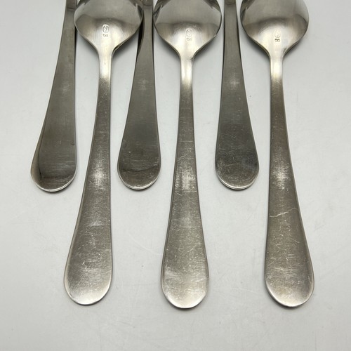 Gourmet Settings GS Soup Spoon Oxford Glossy Stainless Flatware 8in 6Pc Set - Picture 5 of 10