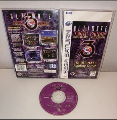 ULTIMATE MORTAL KOMBAT 3 NTSC US für Sega Saturn In Long Big Box 