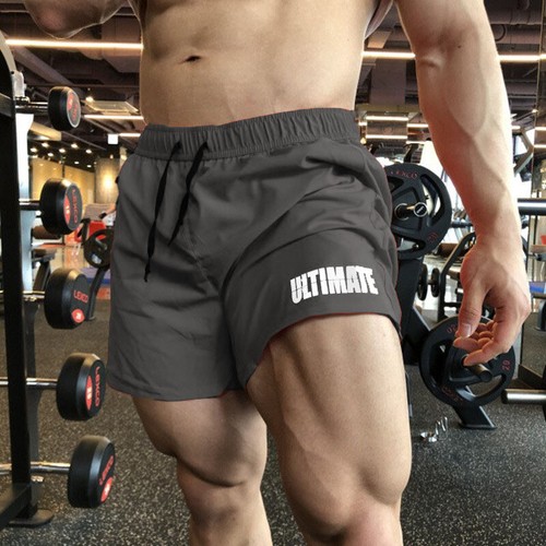 Men's Sports Training Running Shorts Bodybuilding Workout Fitness Gym Pants - Picture 11 of 18