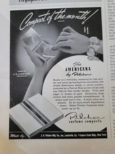 1940 Pilcher costume compact of the month vintage cosmetic ad