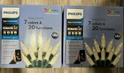 2 boxes Philips 150 mini lights LED App controlled 7 colors 20 functions motion