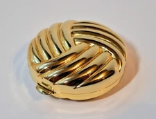 Vintage Estée Lauder Lucidity Golden Libra Zodiac Powder Compact   Never Used