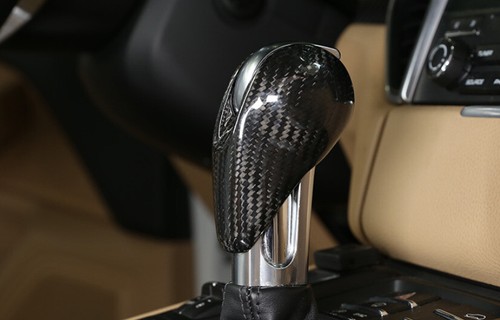 For Porsche Macan Trim 2015-2021 Dry Carbon Fiber Gear Shift Knob Shifter Lever - Bild 8 von 20