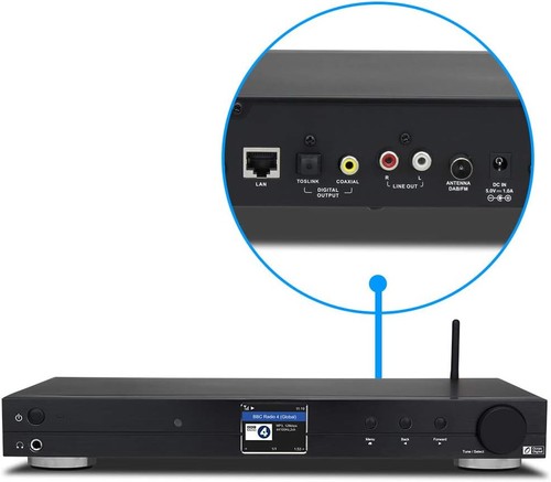 Ocean Digital Internet FM Radio Tuner Receiver WR10 Bluetooth WiFi Connect HiFi - Picture 3 of 7