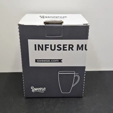New In Box Sweese Tea Infuser Mug 15oz White