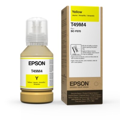 GENUINE OEM Epson Dye Sublimation Yellow 4-Ink Set For F170 & F570 (T49M420)