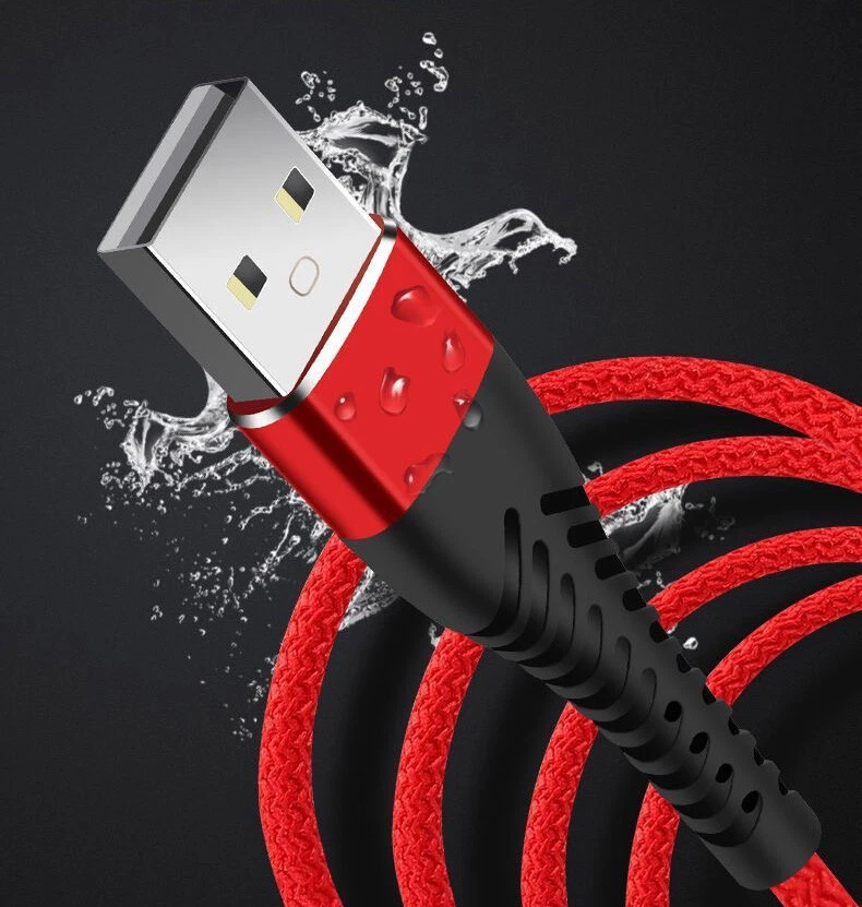 Heavy Duty Micro USB Fast Charger Charging Cable Cord For Samsung Android HTC LG - Image 2 of 4