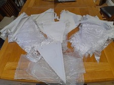 WEDDING BUNTING - IRISH LINEN AND LACE