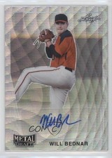 2021 Leaf Metal Draft 1990 Leaf Auto Silver Wave Will Bednar #LA-WB1 Auto 0m0g