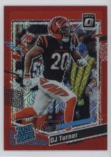 2023 Panini Donruss Optic Rated Rookie Red Mojo Prizm DJ Turner #220 gb2
