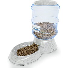 Image of Automatic Pet Feeder | Gravity Food Dispenser for Cats and Dogs -