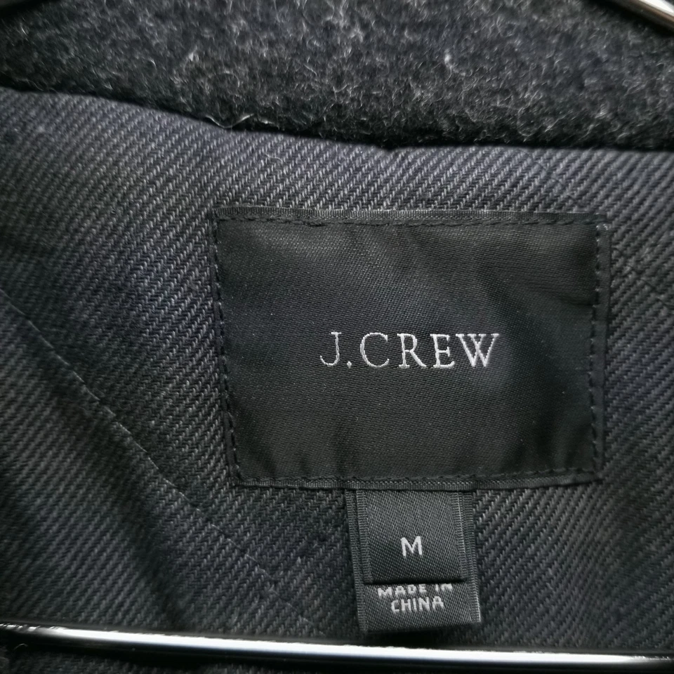 J Crew куртка мужская M серый пальто 100% шерсти длинный пуговицы Thinsulate - Изображение 4 из 4