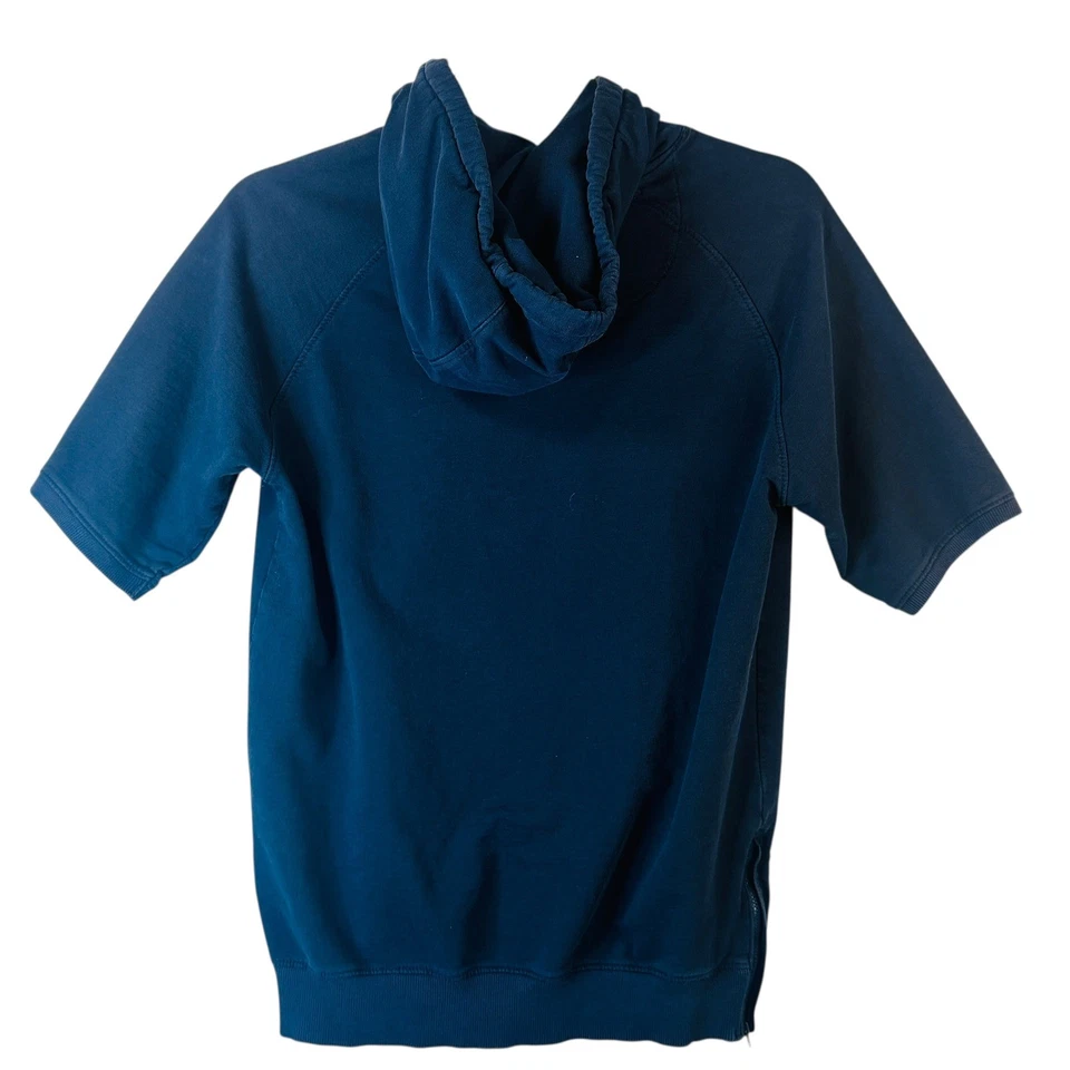 Толстовка с капюшоном мужская Mast & Harbour S/S темно-синяя хлопковая смесь пуловер парусный спорт морская - Изображение 2 из 4