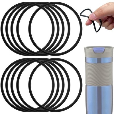 10 Pcs Gaskets Seal Compatible with Contigo Snapseal Byron Travel Mug Black