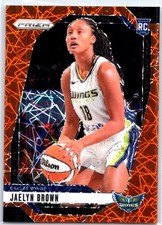 2024 Panini Prizm WNBA #31 Jaelyn Brown Orange Velocity Prizms