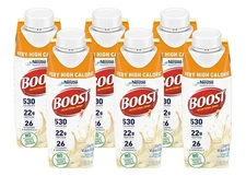 Boost Very High Calorie Nutritional Drink Vanilla, Made with Natural...