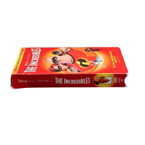 Disney Pixar The Incredibles VHS Tape Blue Flap Animated 2003 Vintage Rare - Picture 6 of 11