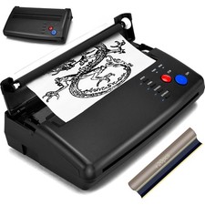 Tattoo Transfer Stencil Machine with 20 Thermal Tattoo Kit Copier Printer Tat...
