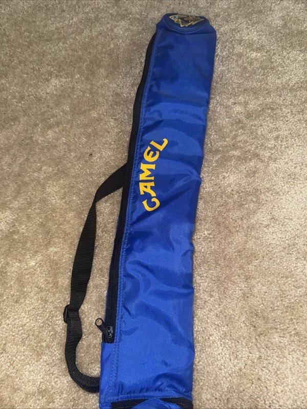 Vintage Joe Camel Insulated Summer 6 Can Holder Sleeve Adjustable Strap 90s