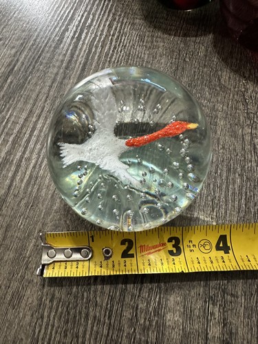 Gentile Glass Bird Paperweight - Picture 4 of 4