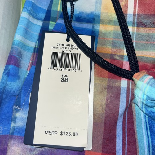 POLO GOLF RALPH LAUREN MEN'S CLASSIC FIT MULTI-COLORED PLAID SHORTS 38 MEN $125 - Picture 2 of 6