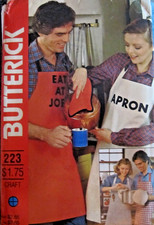 Butterick #223 APRON MITT  POTHOLDER  Sewing ...