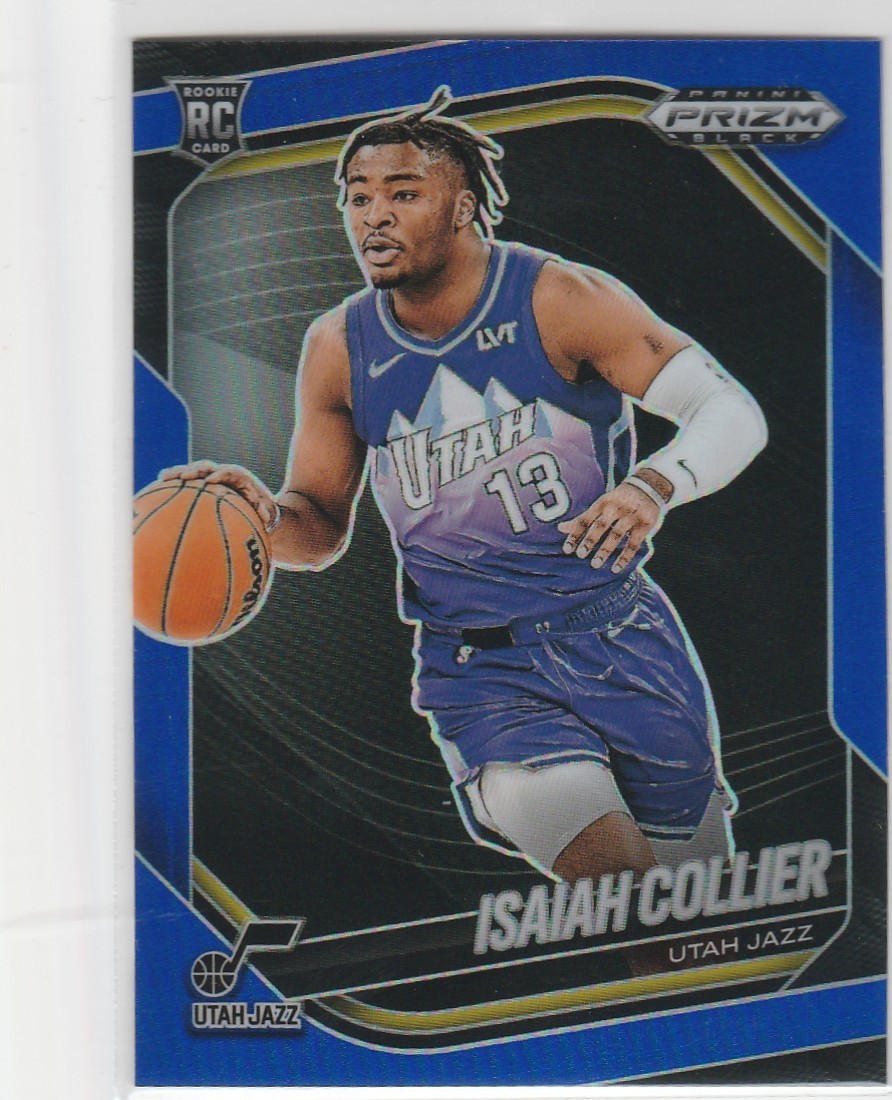 ISAIAH COLLIER 2024-25 Prizm Black Blue Prizm Rookie (059/199) Utah Jazz RC #32