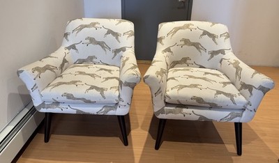 The Inside Furniture Cocktail Lounge Chairs - a Pair