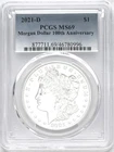 2021 D SILVER MORGAN DOLLAR DENVER MINT MARK 100TH ANNIVERSARY PCGS MS69