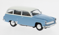 Wartburg 311 Kombi, Hellblau/Weiss, H0 Auto Modell 1:87, Brekina 27193
