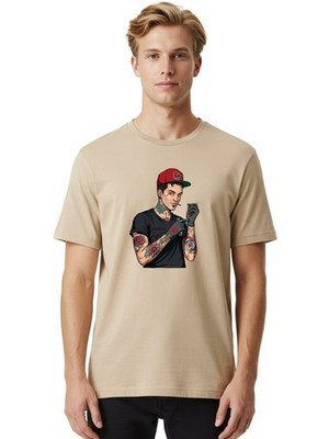 Tattooed-Man-1 Mens Graphic Tee, 100% Cotton, Casual Summer Wear