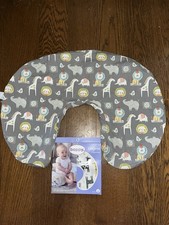 Lot Of 2 Boppy Original Slipcover Pillowcases Gender Neutral Animals New In Box