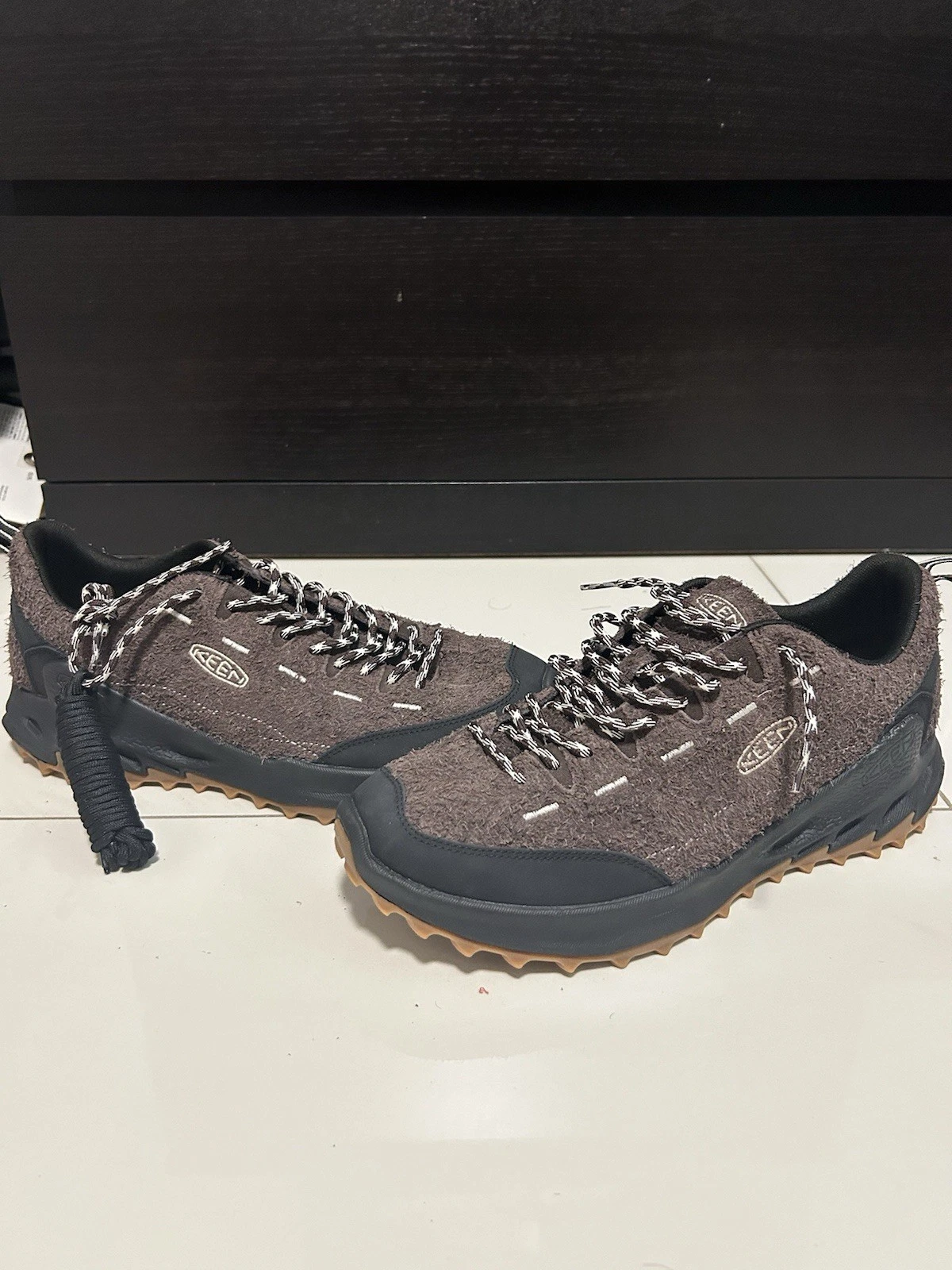 Keen Jasper Zionic Athletic Hiking Trail Shoes Java/Birch Men's Size 12
