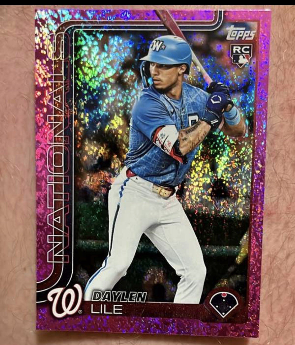 2025 Topps Update Series - Daylen Lile #US172 Pink Holo Foil (RC)