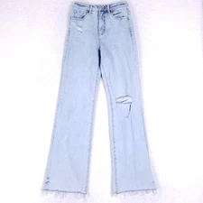 Lovervet x MoCo Boutique Women's 26 High Rise Distressed Straight Jeans