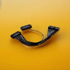 Dual PSU ATX Power Supply 24 Pin Motherboard Adapter Cable